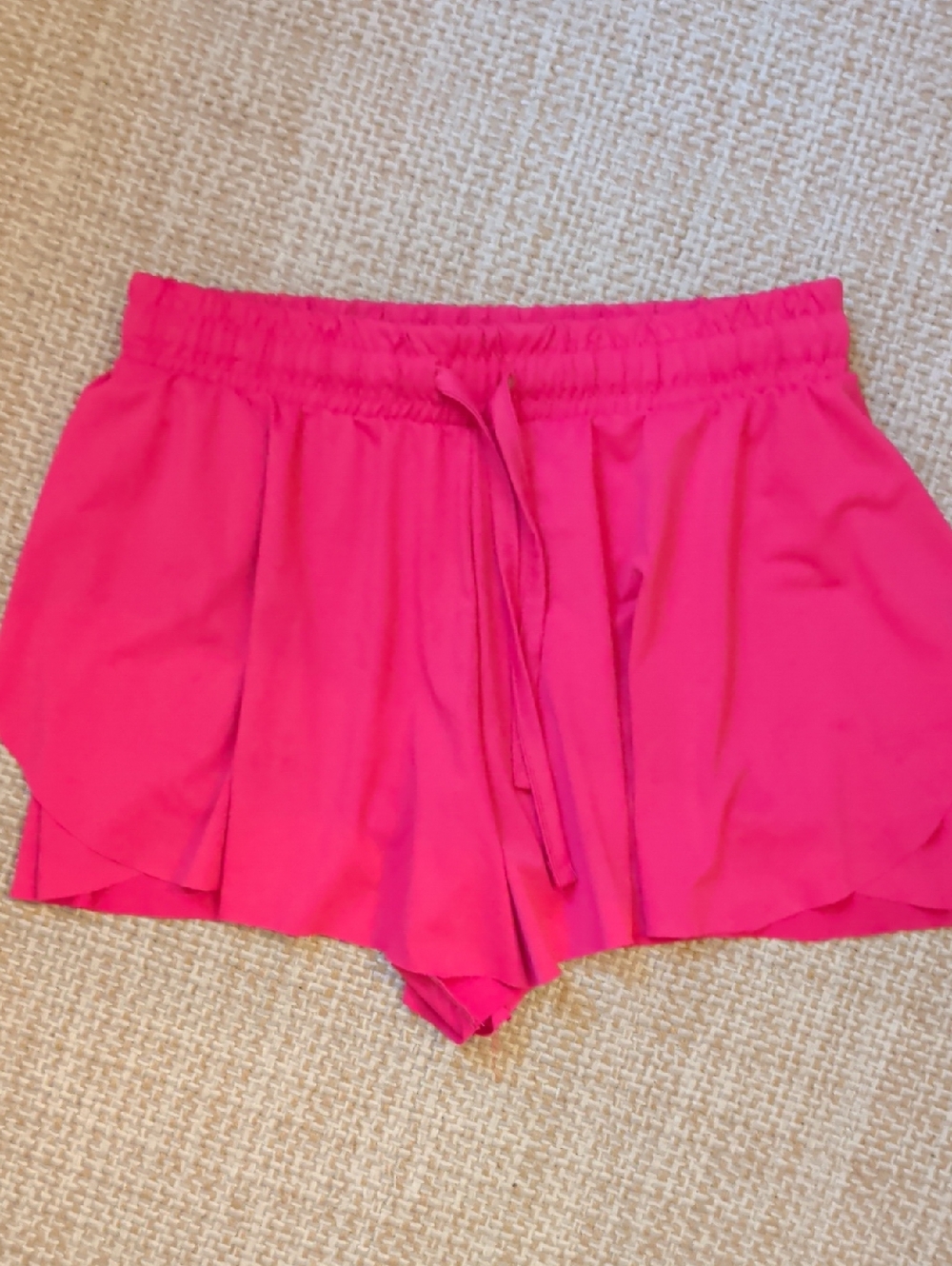 btween active Skort Hot Pink Drawstring Layered Shorts